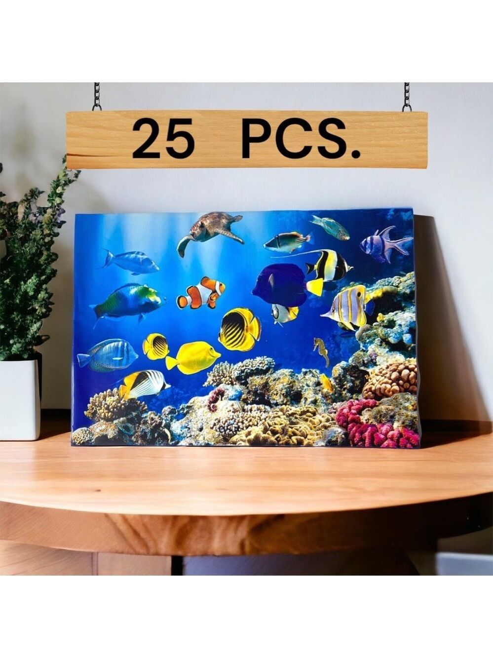 25 10X13 Poly Mailers Ocean Coral Reef With Fish, Turtle, Seahorse PRICE IS FIRM - Picture 5 of 12